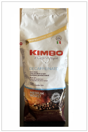 Café expresso en grains décaféine Kimbo