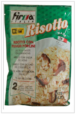 Risotto aux porcini prêt à cuire