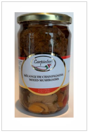 Champignons Mélangées d'Italie dans huile Carpinteri